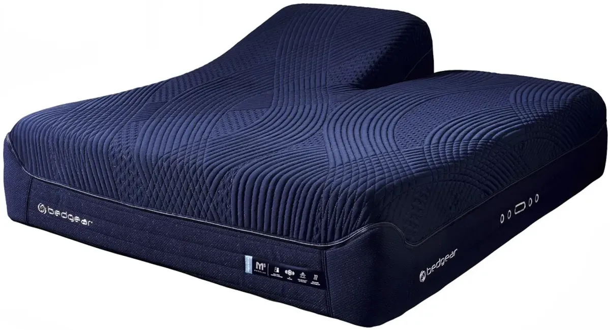 BEDGEAR® M5 Night Ice Performance® 14" Hybrid Medium Firm Tight Top Split Head California King Mattress in a Box