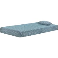 Sierra Sleep® by Ashley® iKidz Blue Memory Foam Firm Tight Top Full Mattress and Pillow