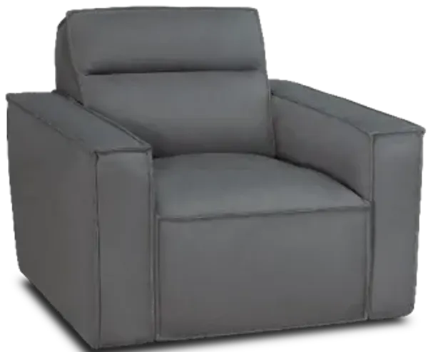 iPowr Cabretta Charcoal Chair with Immersive Audio