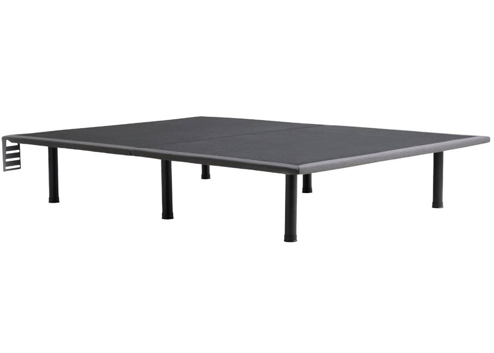 Malouf Thin Deck Charcoal Full Upholstered Platform Bed