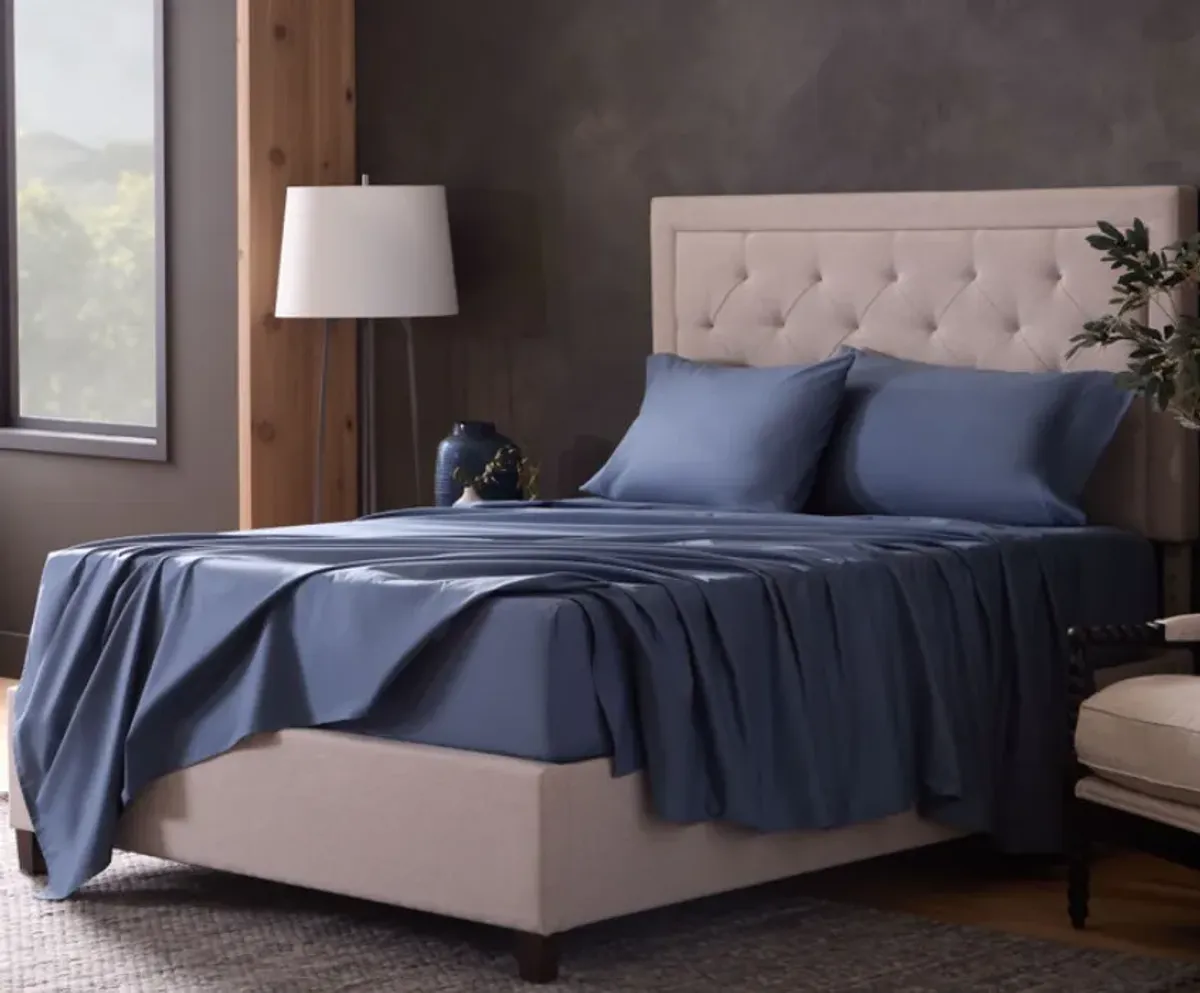 Malouf Classic 4-Piece Marine Cotton California King Sheet Set