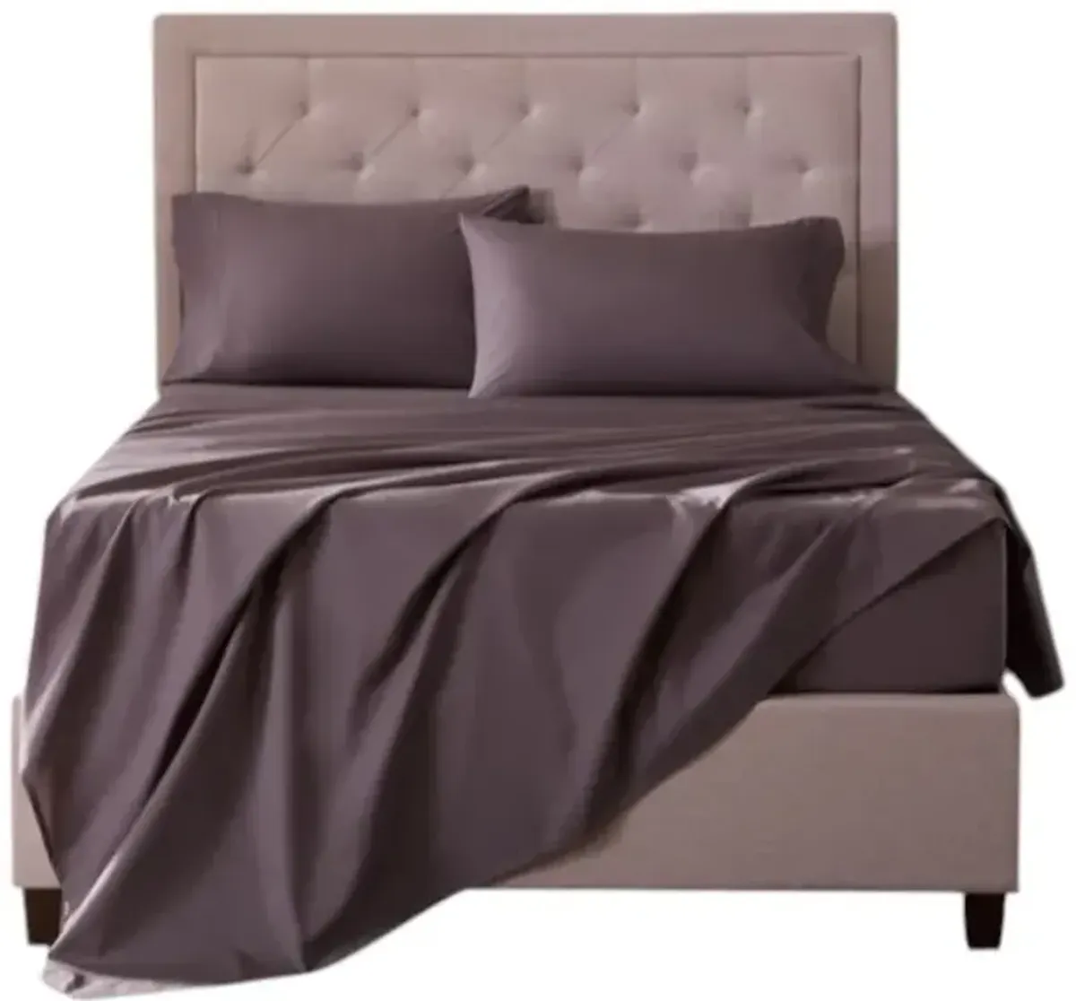Malouf Classic 3-Piece Charcoal Cotton Twin XL Sheet Set