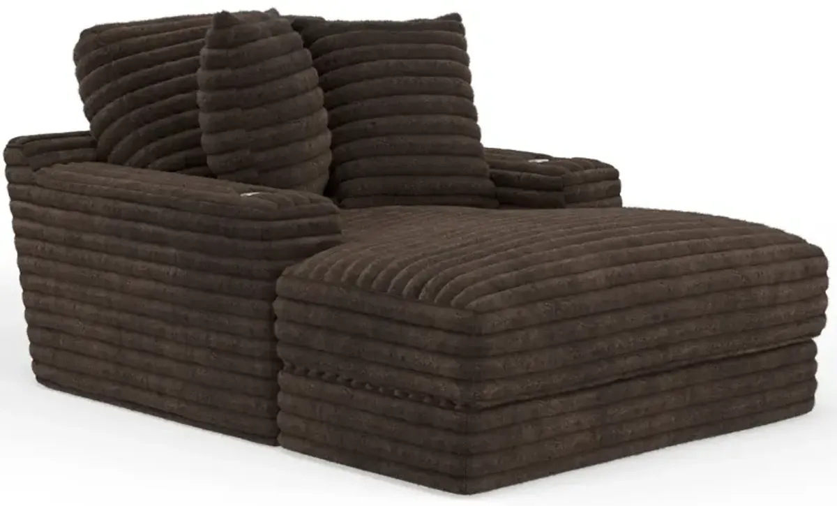 iAmerica Marshmallow Chocolate Chaise