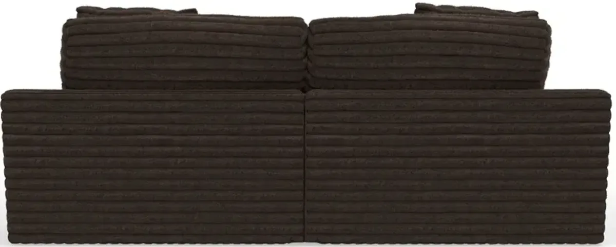 iAmerica Marshmallow Chocolate 2pc Double Chaise