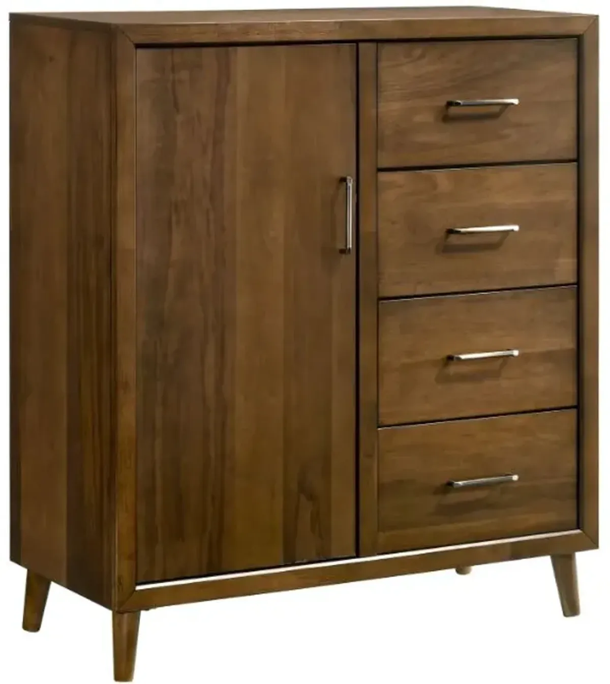 Elements International Malibu Walnut 4-Drawer Chest