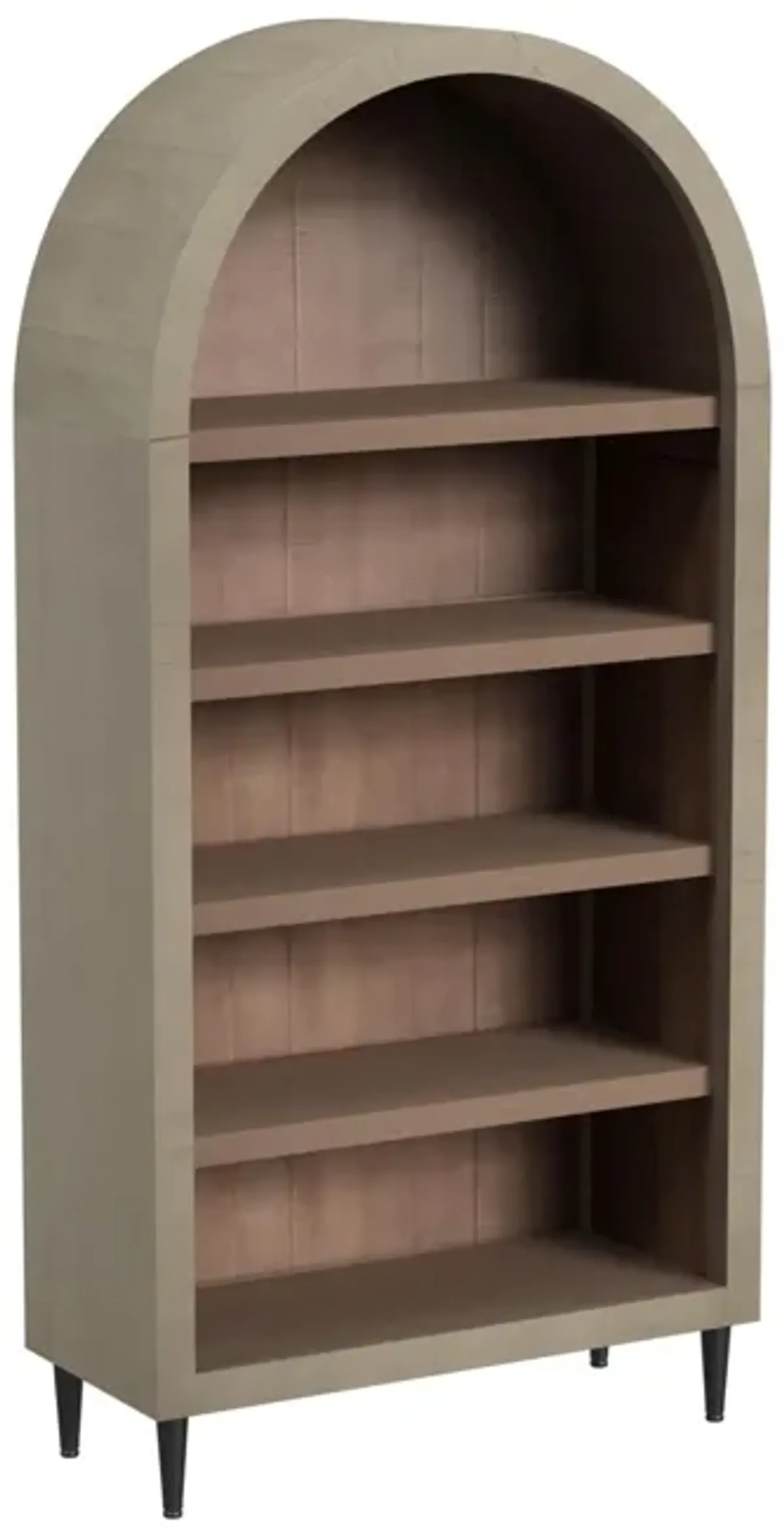 Elements International Calliope Arched Open Bookcase