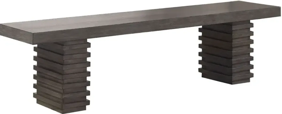 Steve Silver Co. Mila Washed Gray Dining Bench