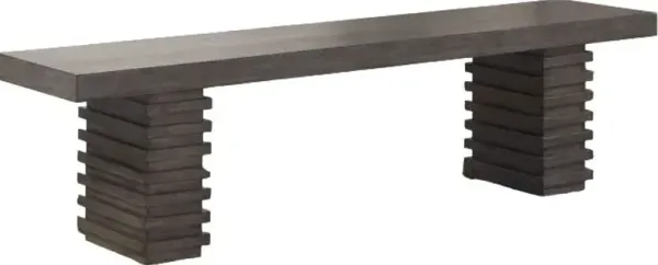 Steve Silver Co. Mila Washed Grey Bench