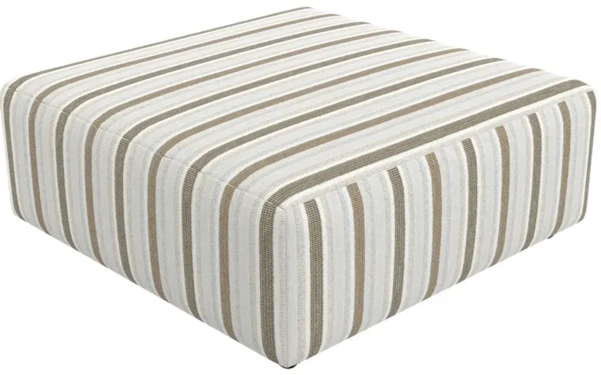 iAmerica Mickey Oatmeal Striped Cocktail Ottoman