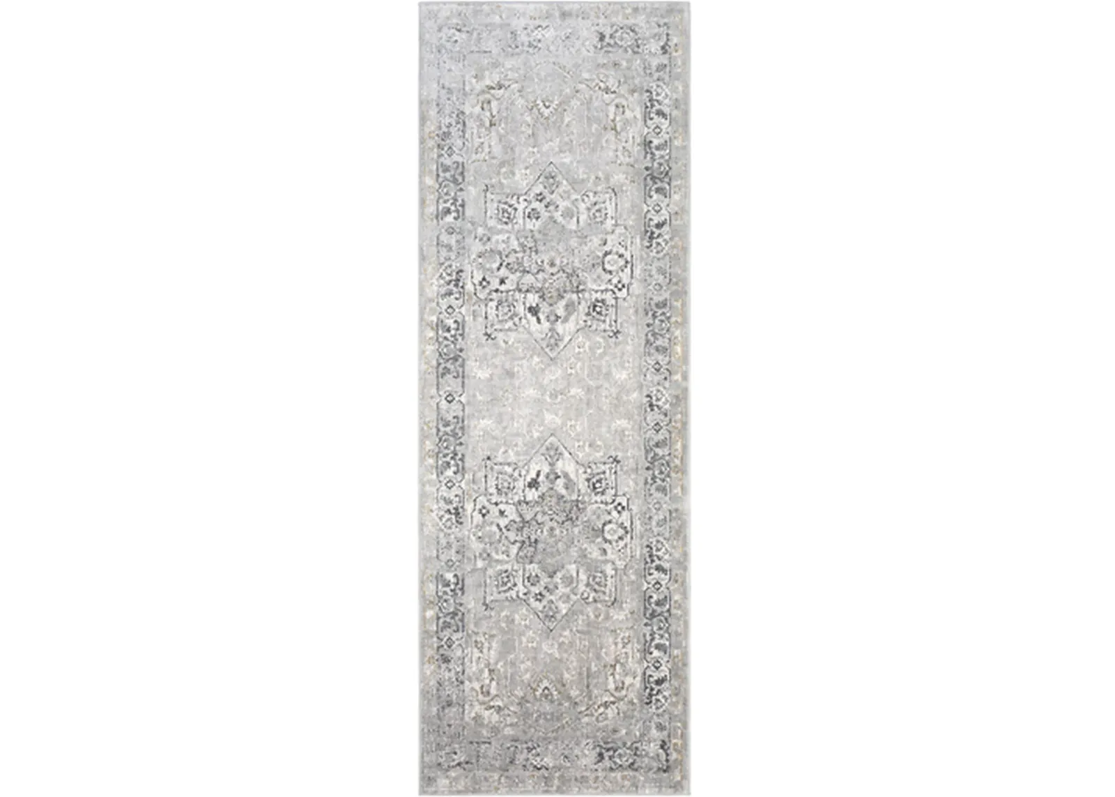 Surya Milano Light Gray 3'x8' Runner Rug