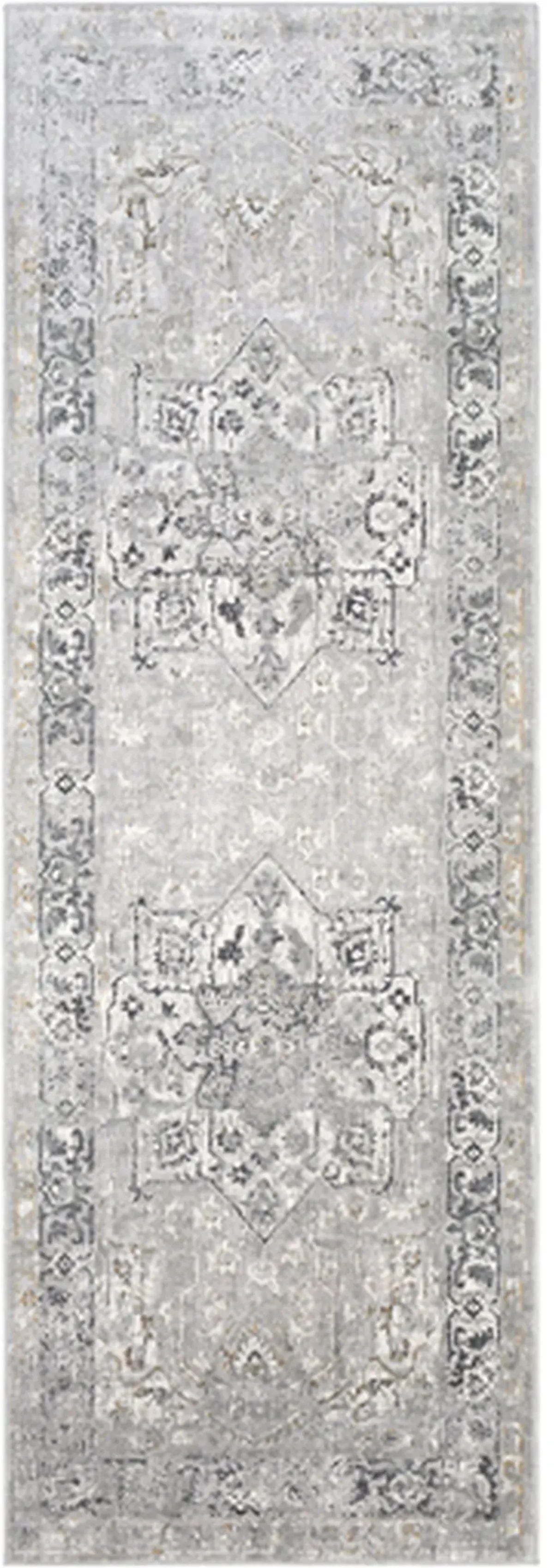 Surya Milano Light Gray 3'x8' Runner Rug