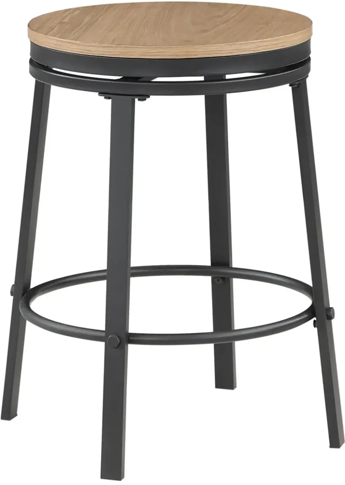 Steve Silver Co. Magnolia Black 24" Swivel Counter Stool