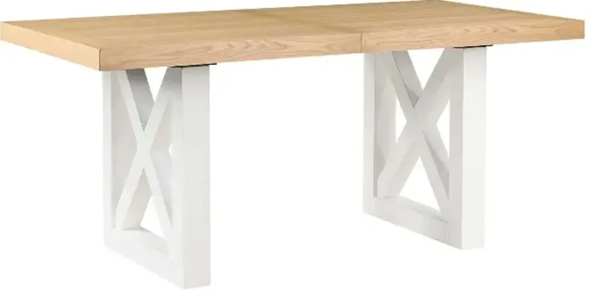 Steve Silver Co. Magnolia Natural/White Counter Height Dining Table