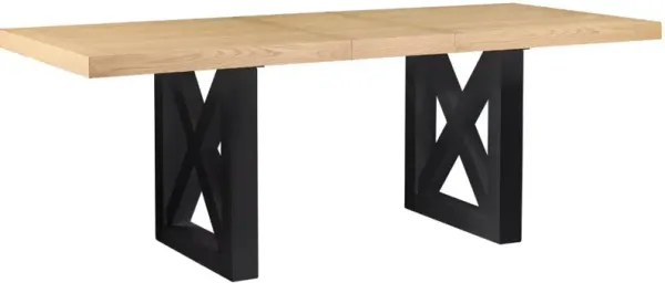 Steve Silver Co. Magnolia Natural Counter Height Dining Table with Black Base