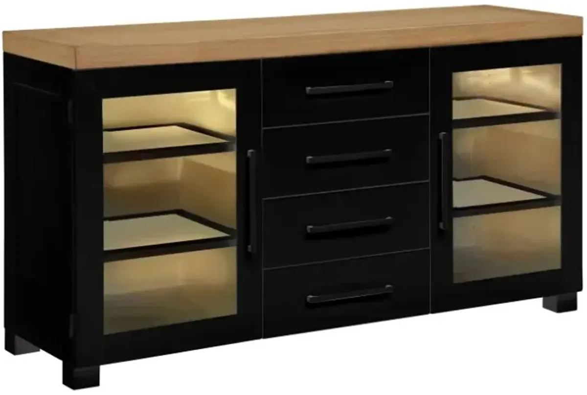 Steve Silver Co. Magnolia Black Server