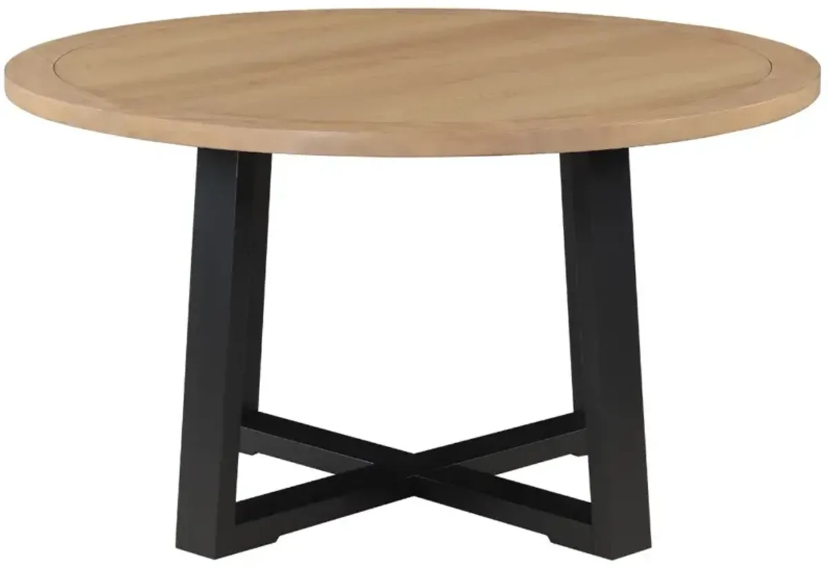 Steve Silver Co. Magnolia 5-Piece Sand Dining Set with Black Base