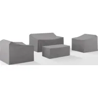 Crosley Furniture® 4-Piece Gray Furniture Cover Set