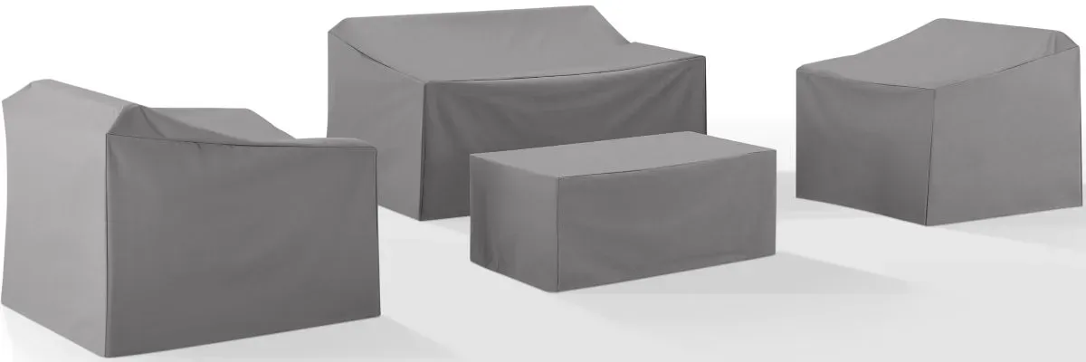 Crosley Furniture® 4-Piece Gray Furniture Cover Set