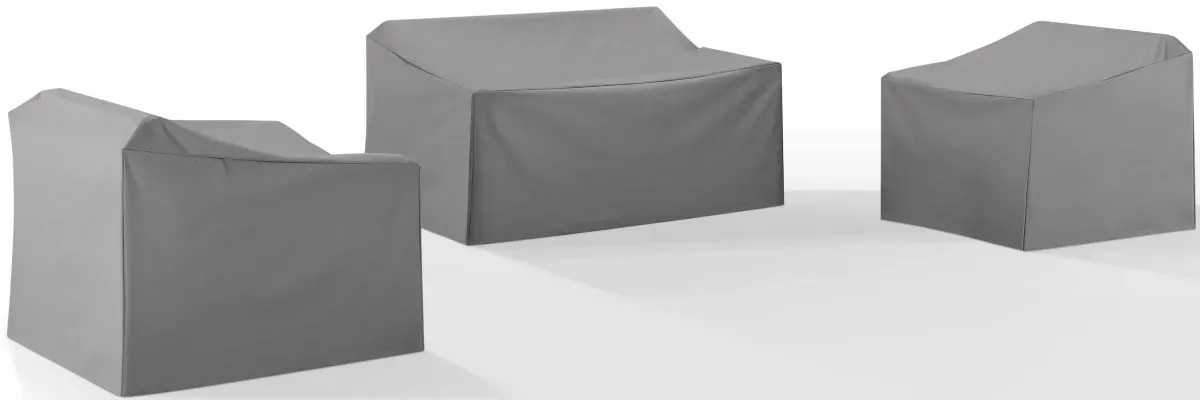 Crosley Furniture® 3-Piece Gray Furniture Cover Set