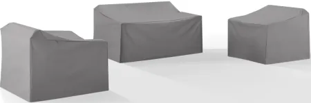 Crosley Furniture® 3-Piece Gray Furniture Cover Set