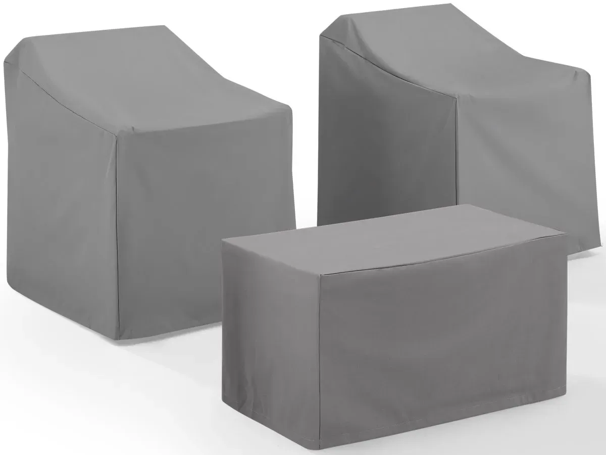 Crosley Furniture® 3-Piece Gray Furniture Cover Set