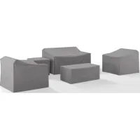 Crosley Furniture® 5-Piece Gray Furniture Cover Set