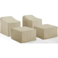 Crosley Furniture® 4-Piece Tan Furniture Cover Set