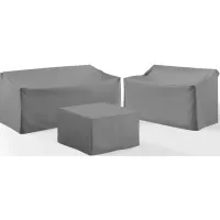 Crosley Furniture® 3-Piece Gray Sectional Cover Set