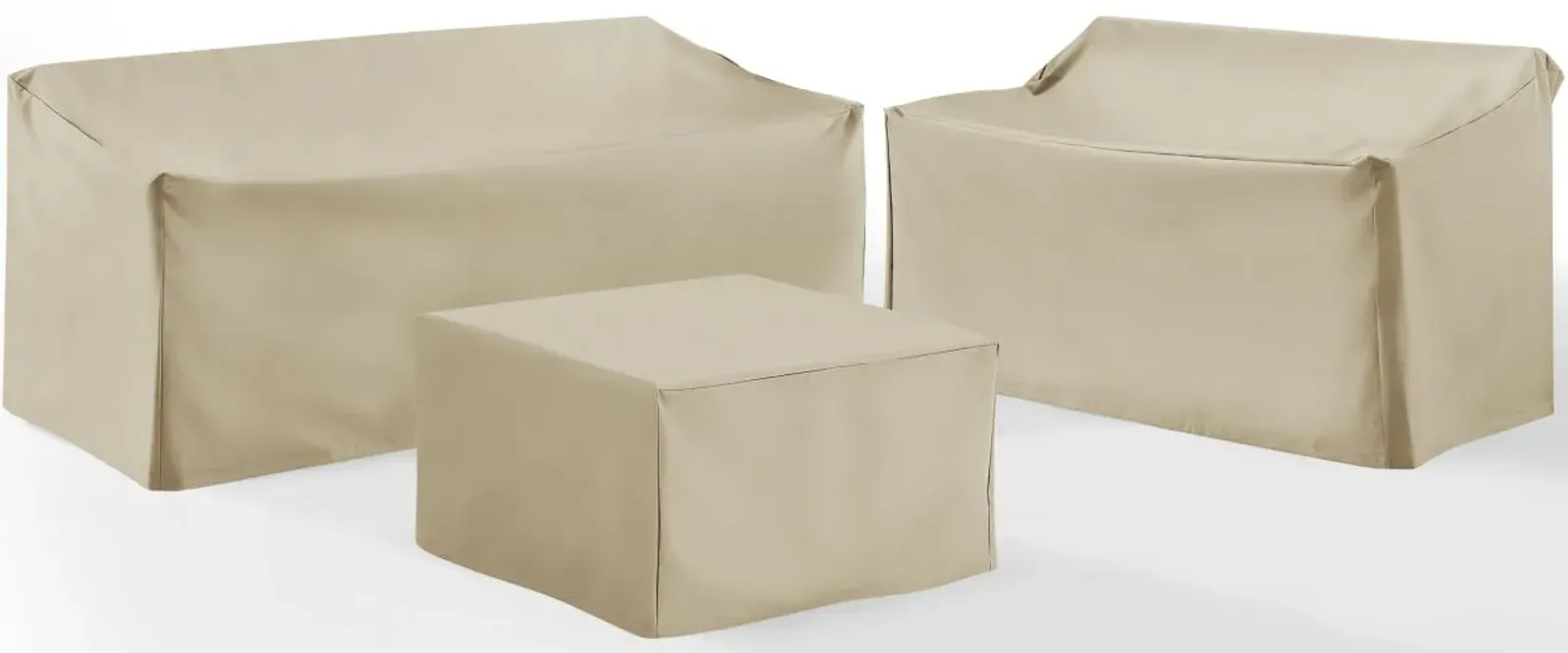 Crosley Furniture® 3-Piece Tan Sectional Cover Set