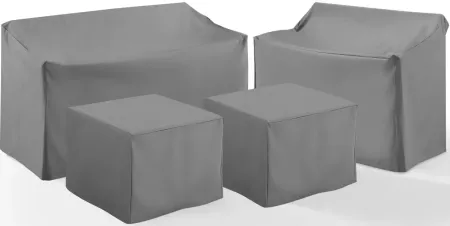Crosley Furniture® 4-Piece Gray Sectional Cover Set