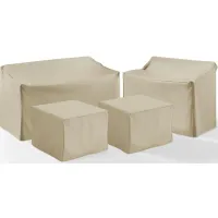 Crosley Furniture® 4-Piece Tan Sectional Cover Set