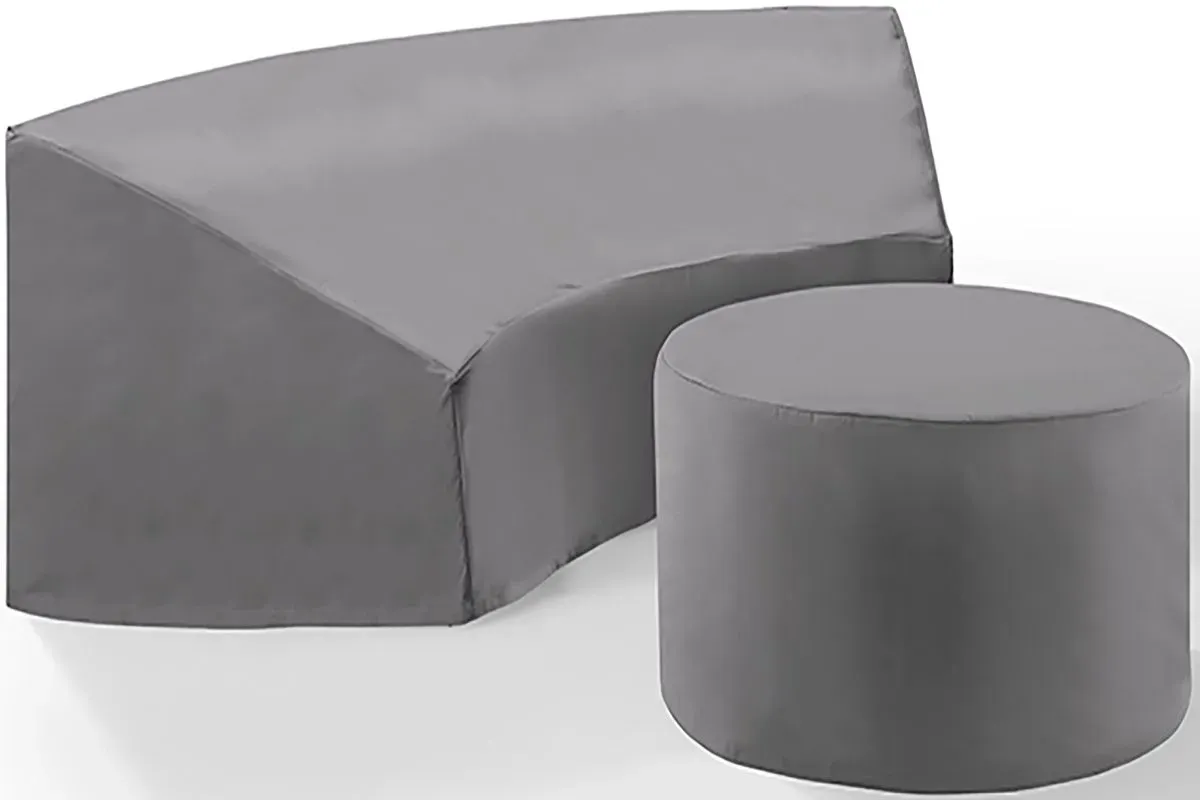 Crosley Furniture® Catalina 2-Piece Gray Furniture Cover Set