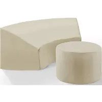 Crosley Furniture® Catalina 2-Piece Tan Furniture Cover Set