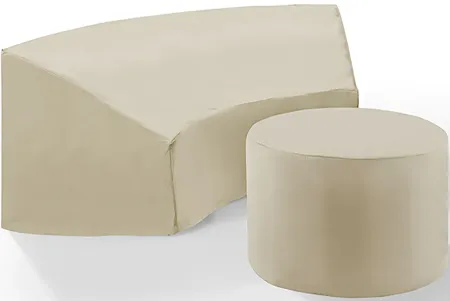 Crosley Furniture® Catalina 2-Piece Tan Furniture Cover Set