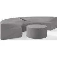 Crosley Furniture® Catalina 3-Piece Gray Furniture Cover Set