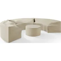 Crosley Furniture® Catalina 4-Piece Tan Furniture Cover Set