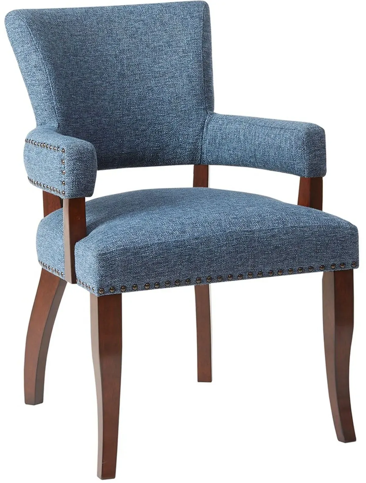 Olliix by Madison Park Blue Dawson Arm Dining Chair