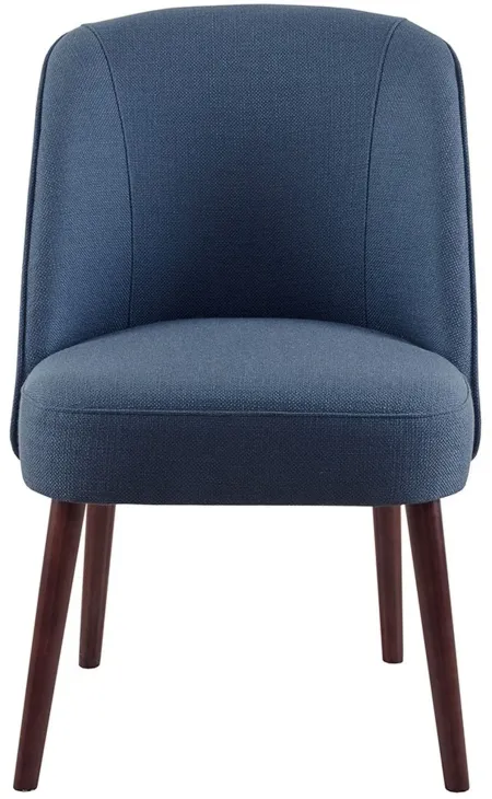 Olliix by Madison Park Blue Bexley Rounded Back Dining Chair
