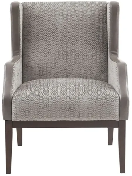 Olliix by Madison Park Cream and Taupe Douglas Chair