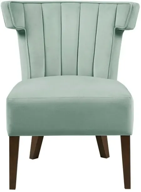Olliix by Madison Park Grafton Blue Armless Accent Lounge Chair