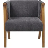 Olliix by Madison Park Carla Charcoal Accent Lounge Chair