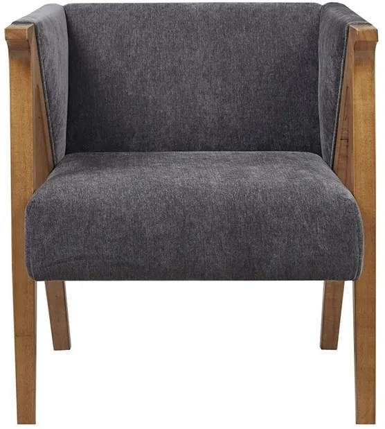 Olliix by Madison Park Carla Charcoal Accent Lounge Chair