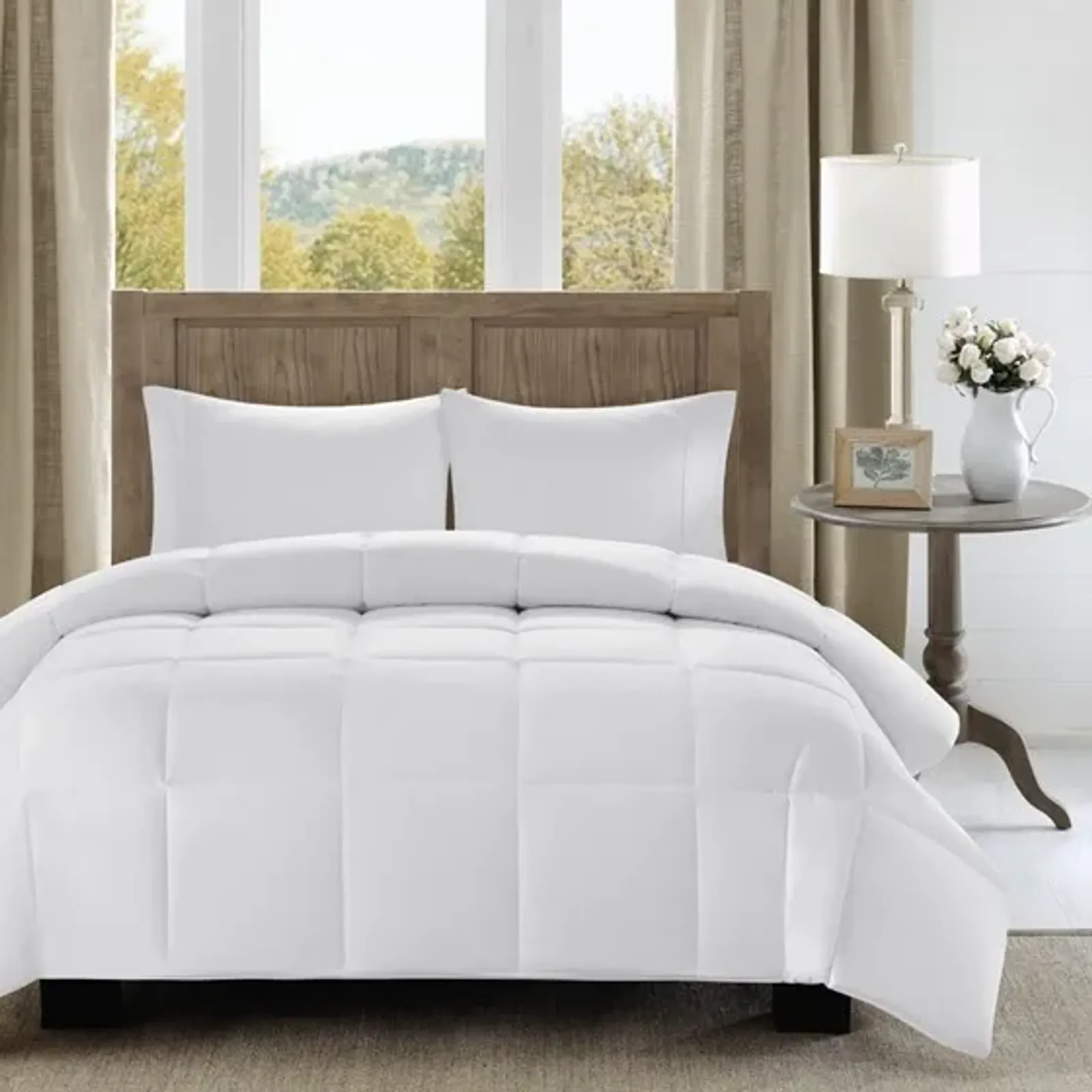 Olliix by Madison Park Winfield White Twin/Twin XL Comforter