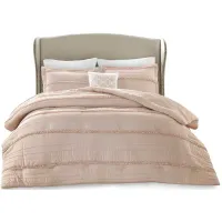 Olliix by Madison Park Celeste 5 Piece Pink King Comforter Set