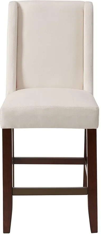 Olliix by Madison Park Cream Brody Wing Counter Height Stool