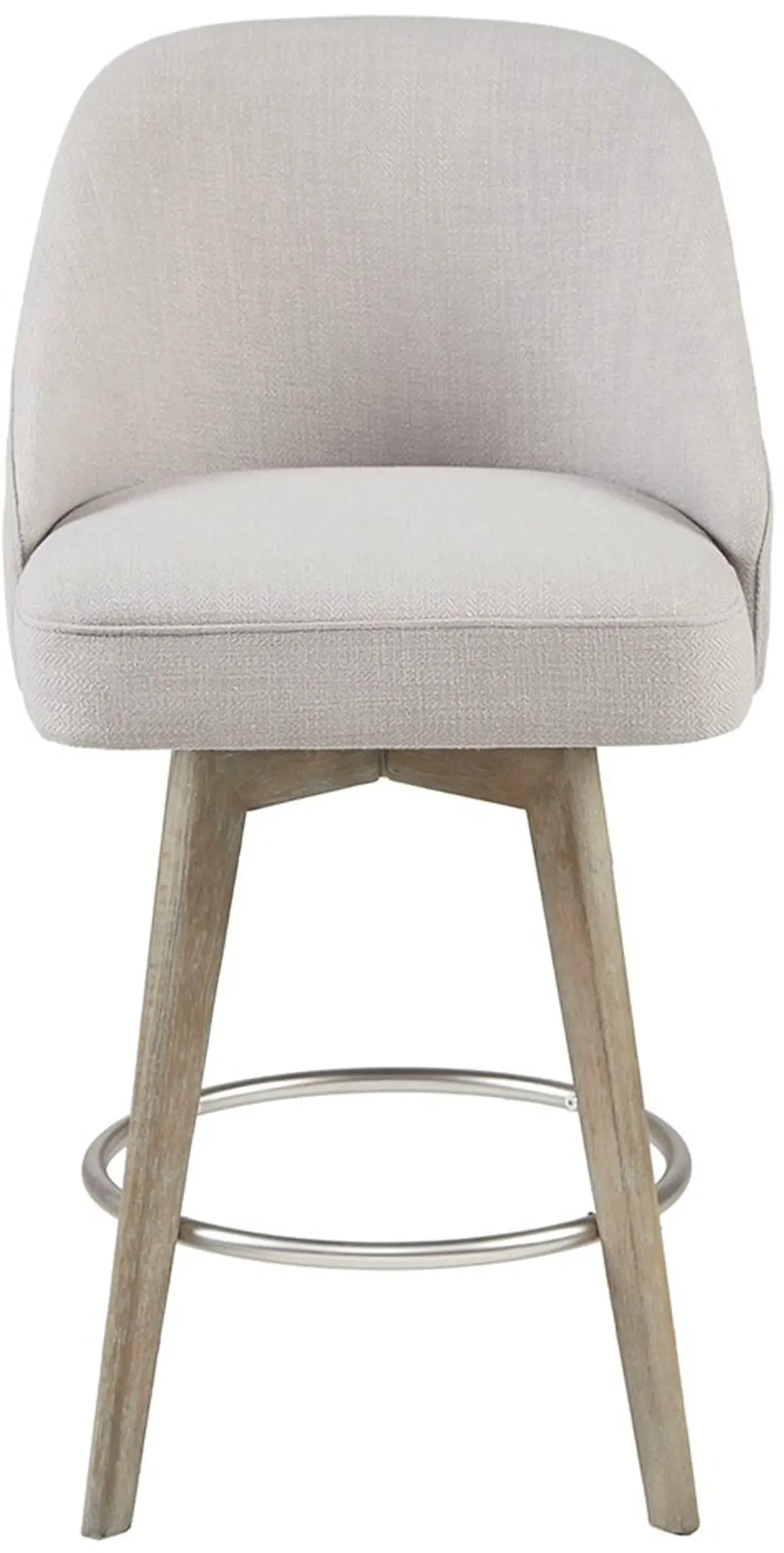 Olliix by Madison Park Grey Pearce Counter Height Stool with Swivel Seat