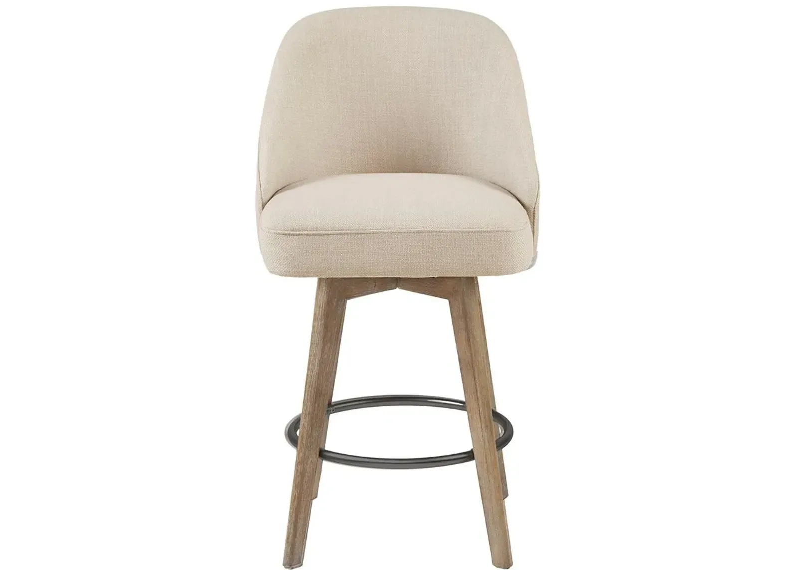 Olliix by Madison Park Sand Pearce Counter Height Stool with Swivel Seat