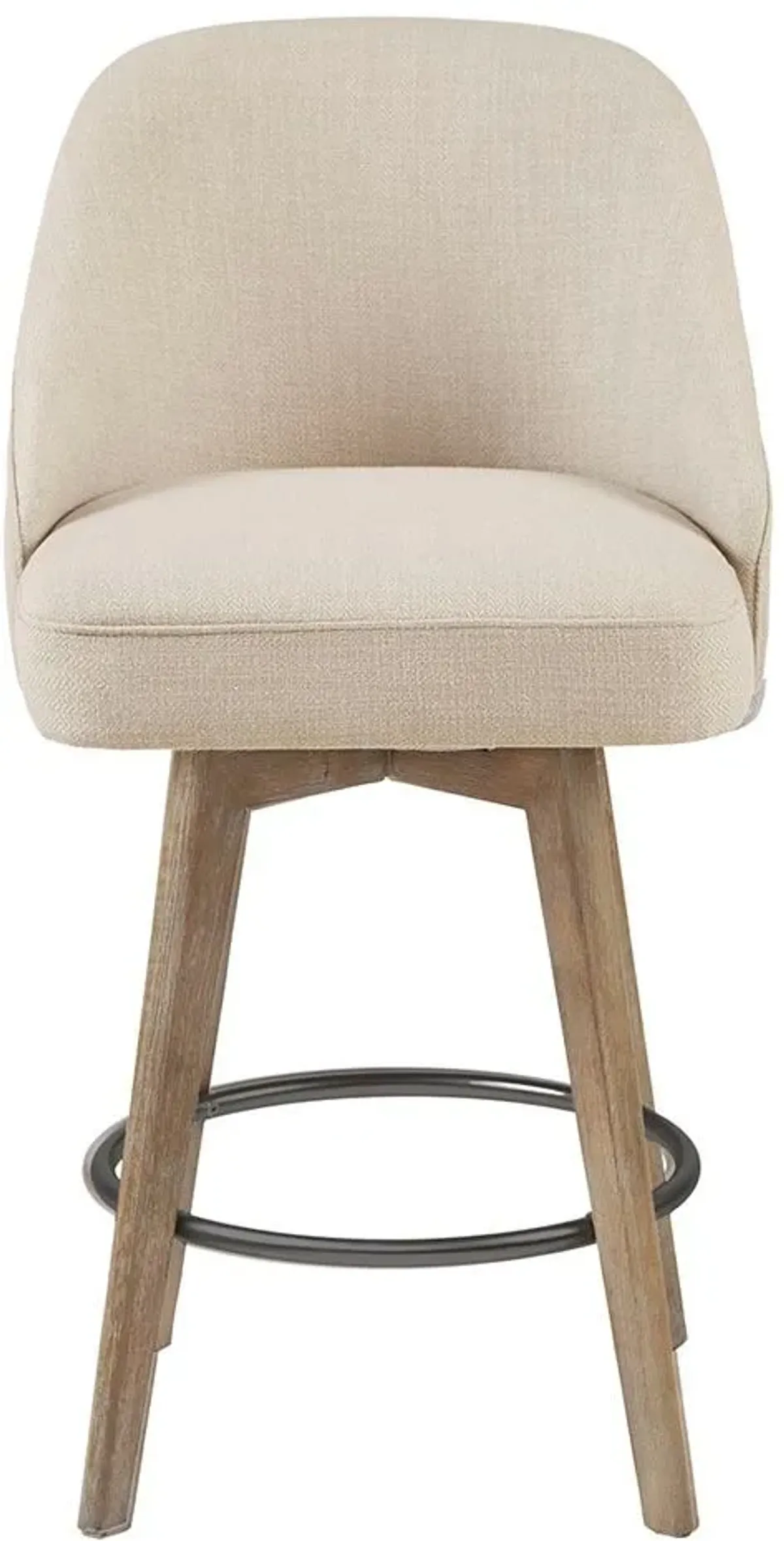 Olliix by Madison Park Sand Pearce Counter Height Stool with Swivel Seat