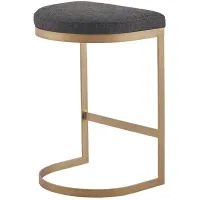 Olliix by Madison Park Maison Antique Gole and Charcoal Counter Height Stool