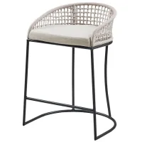 Olliix by Madison Park Hermosa Natural 25" Woven Counter Height Stool